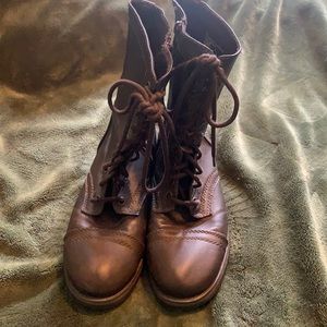 Target brown combat boots